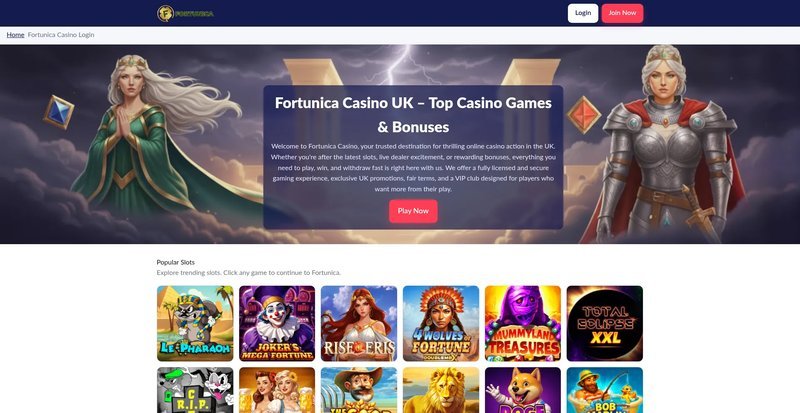Fortunica Casino Offers Exciting Online Gaming Experience for UK Players